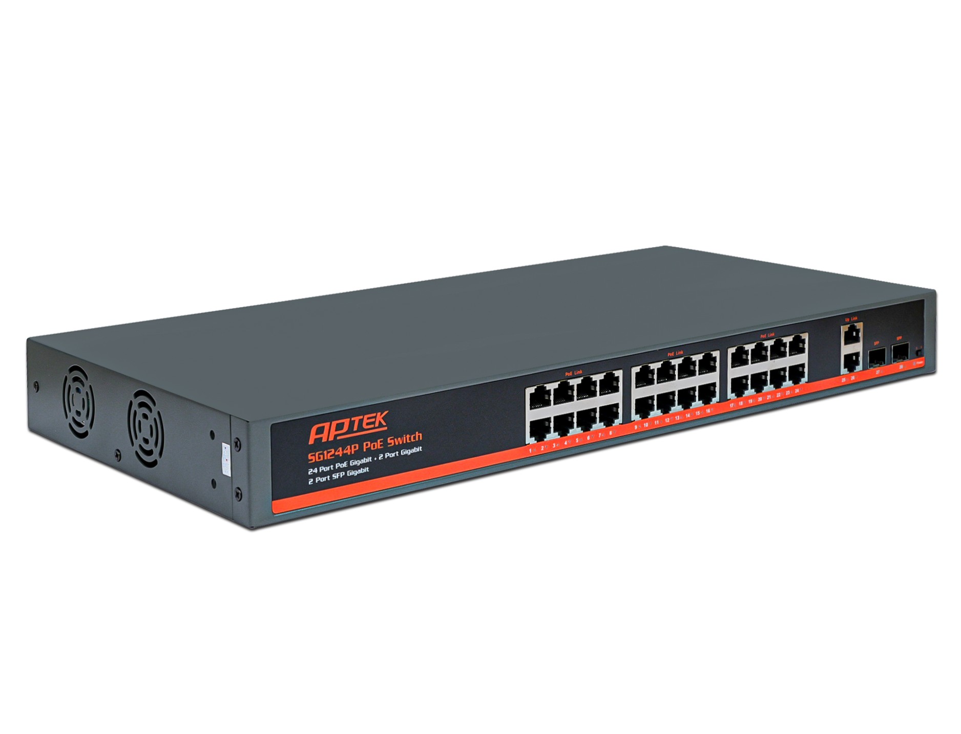 24-Port PoE GE Switch APTEK SG1244P